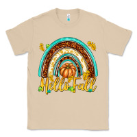 Mushroom Hello Fall with Rainbow Classic Tee - texasbilliewilder