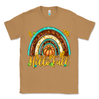 Toasted Coconut Hello Fall with Rainbow Classic Tee - texasbilliewilder