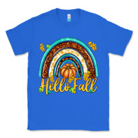 True Royal Hello Fall with Rainbow Classic Tee - texasbilliewilder
