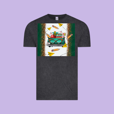 Back To School Truck Vintage Tee Designed By Tumblerdesignbyshophia