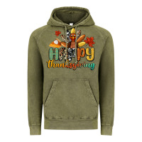 Vintage Olive happy thanksgiving Vintage Hoodie - CowGirlArtShop