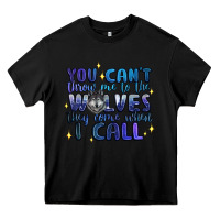 Black you cant throw me to the wolves they come when i c Heavy Core Tee - Artiststas