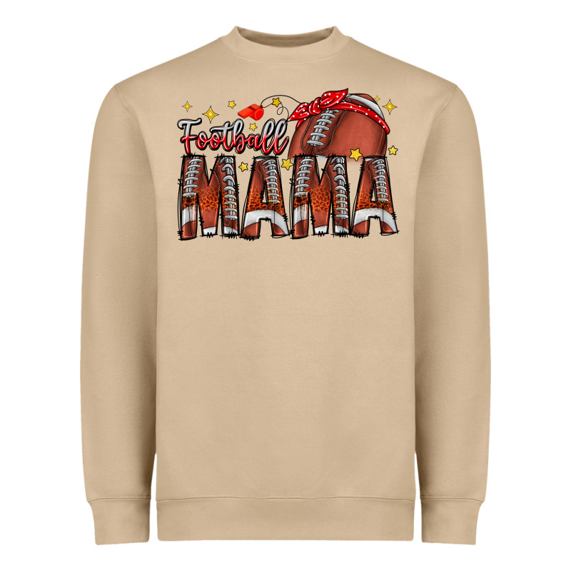 Football Mama Heavyweight Sweatshirt by CowhideDigitalArt | Teevron