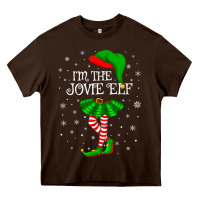 Chocolate Brown matching family group i'm the jovie elf christmas t shirt Heavy Core Tee - minhPixels
