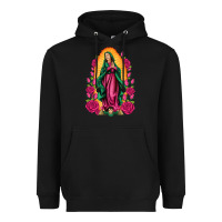 Black our lady of guadalupe Heavyweight Hoodie - Artiststas
