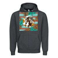 Smoke western mustang horse Zipper Hoodie - LillyAllenDesigns