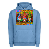 Pigment Pebble Blue autism gnomes Urban Hoodie - AdoDesignShop