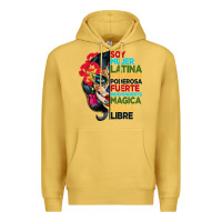 Antique Gold sugar skull women hispanic heritage month Premium Hoodie - BundleAndBundleShop