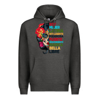 Charcoal Heather sugar skull women hispanic heritage month Premium Hoodie - BundleAndBundleShop