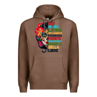 Chestnut sugar skull women hispanic heritage month Premium Hoodie - BundleAndBundleShop