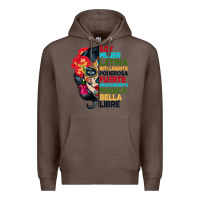 Coffee sugar skull women hispanic heritage month Premium Hoodie - BundleAndBundleShop