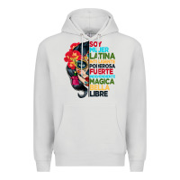 Dove Grey sugar skull women hispanic heritage month Premium Hoodie - BundleAndBundleShop