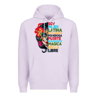 Lilac sugar skull women hispanic heritage month Premium Hoodie - BundleAndBundleShop