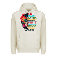 Oatmeal Heather sugar skull women hispanic heritage month Premium Hoodie - BundleAndBundleShop