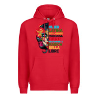 Red sugar skull women hispanic heritage month Premium Hoodie - BundleAndBundleShop