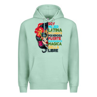 Seafoam sugar skull women hispanic heritage month Premium Hoodie - BundleAndBundleShop