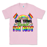 Bubblegum Pink Let's get one thing straight i'm not Pride LGBTQ+ Classic Tee - NancyCooperArtShop