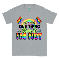 Heather Grey Let's get one thing straight i'm not Pride LGBTQ+ Classic Tee - NancyCooperArtShop