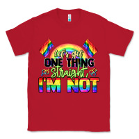 Red Let's get one thing straight i'm not Pride LGBTQ+ Classic Tee - NancyCooperArtShop