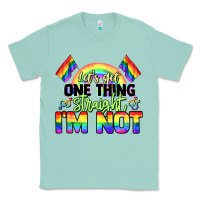Seafoam Let's get one thing straight i'm not Pride LGBTQ+ Classic Tee - NancyCooperArtShop