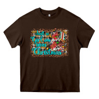 Chocolate Brown just a girl who loves christmas Heavy Core Tee - JahusDesignShop