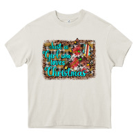 Cream just a girl who loves christmas Heavy Core Tee - JahusDesignShop
