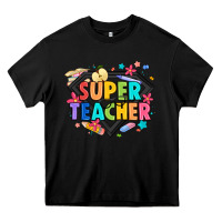 Black super teacher Heavy Core Tee - Artiststas