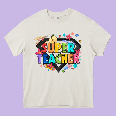 Super Teacher Heavy Core Tee Designed By Artiststas