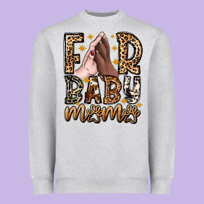 Fur Baby Mama Dog Heavyweight Sweatshirt Designed By Cowhidedigitalart