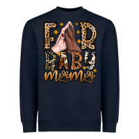 Navy Fur Baby Mama Dog Heavyweight Sweatshirt - CowhideDigitalArt