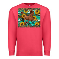 Cardinal western horse sunflowers Premium Sweatshirt - Artiststas