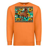 Carrot western horse sunflowers Premium Sweatshirt - Artiststas