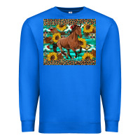 True Royal western horse sunflowers Premium Sweatshirt - Artiststas