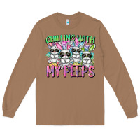 Toasted Coconut Chilling with my peeps Easter bunnies Long Sleeve Tee - CowGirlArtShop