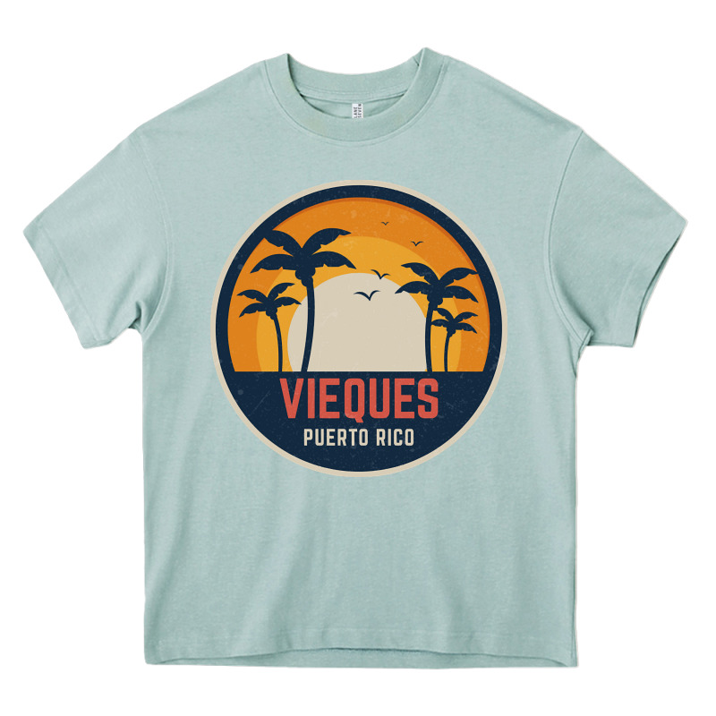 Vieques Puerto Rico Heavy Core Tee by minhPixels | Teevron