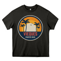Asphalt Vieques Puerto Rico Heavy Core Tee - minhPixels