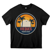 Black Vieques Puerto Rico Heavy Core Tee - minhPixels