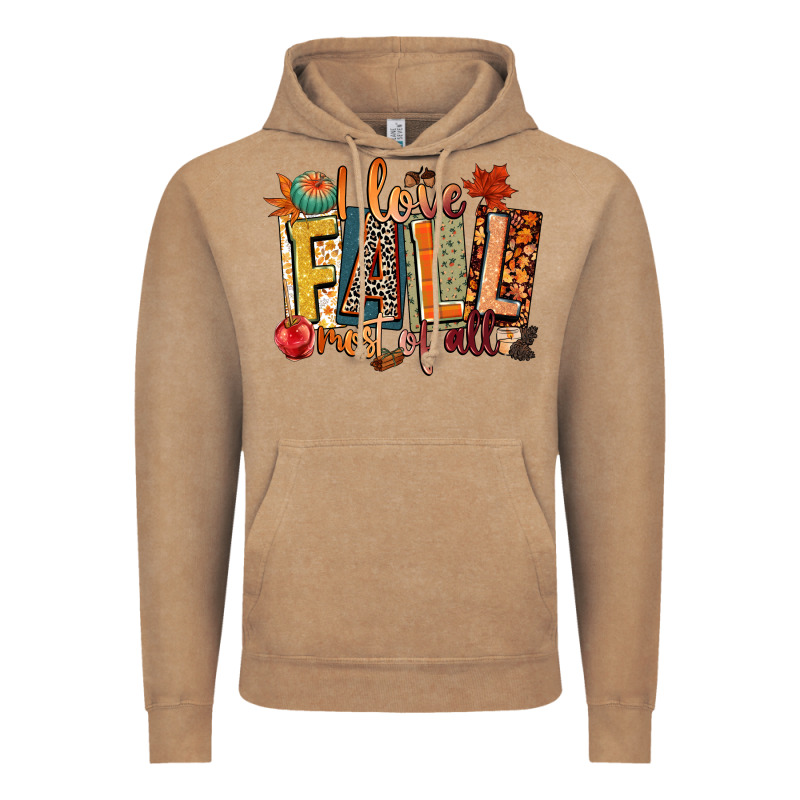 I Love Fall Most Of All Vintage Hoodie by CowGirlArtShop | Teevron