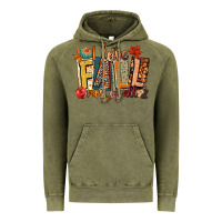 Vintage Olive i love fall most of all Vintage Hoodie - CowGirlArtShop