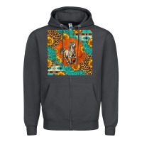 Smoke western percheron horse Zipper Hoodie - LillyAllenDesigns