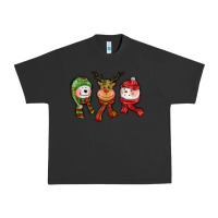 Pigment Black christmas reindeer polar bear snowman Urban Heavy Tee - CowGirlArtShop