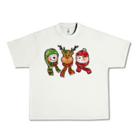 Pistachio christmas reindeer polar bear snowman Urban Heavy Tee - CowGirlArtShop