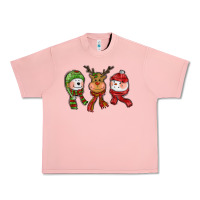 Salmon christmas reindeer polar bear snowman Urban Heavy Tee - CowGirlArtShop
