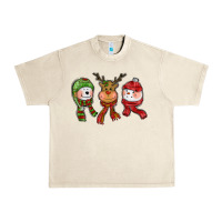 Sandshell christmas reindeer polar bear snowman Urban Heavy Tee - CowGirlArtShop
