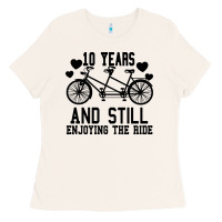 10 Years And Still Enjoying The Ride Ladies Tee | Teevron