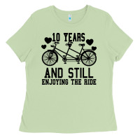 Matcha 10 Years And Still Enjoying The Ride Ladies Tee - Bettercallsaul