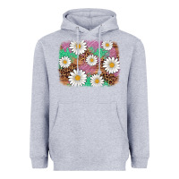 Heather Grey easter daisy background Heavyweight Hoodie - Artiststas