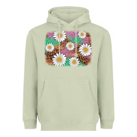 Matcha easter daisy background Heavyweight Hoodie - Artiststas