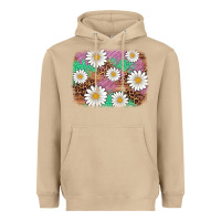 Mushroom easter daisy background Heavyweight Hoodie - Artiststas