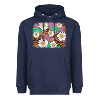 Navy easter daisy background Heavyweight Hoodie - Artiststas